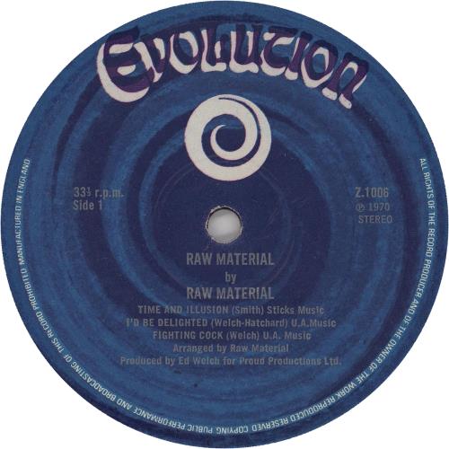 Raw Material　アルバム未収　7インチレコード　UK　英国 Raw Materialアルバム未収7インチレコードUK英国